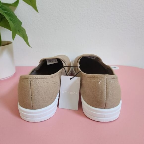 West Loop  Beige Slip-On Sneakers - Picture 5 of 10